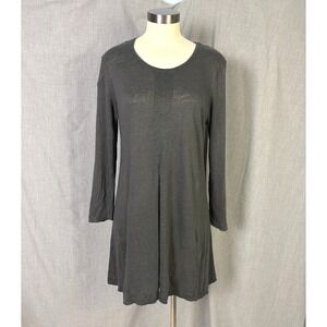 Gudrun Sjödén Gray Long Sleeve Tunic Dress Made in Portugal M